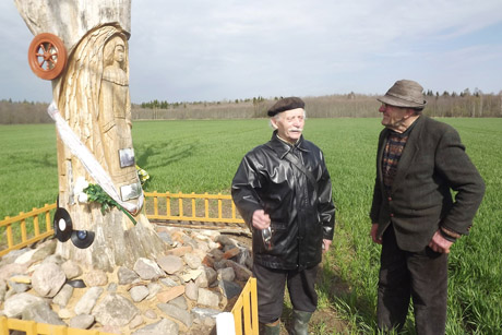 Vienišas ąžuolas saugo kaimo istoriją